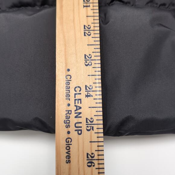 GARNET HILL Puffer Jacket Womens Size 4 S Black Down Feather Hip Length Belted - Picture 16 of 16